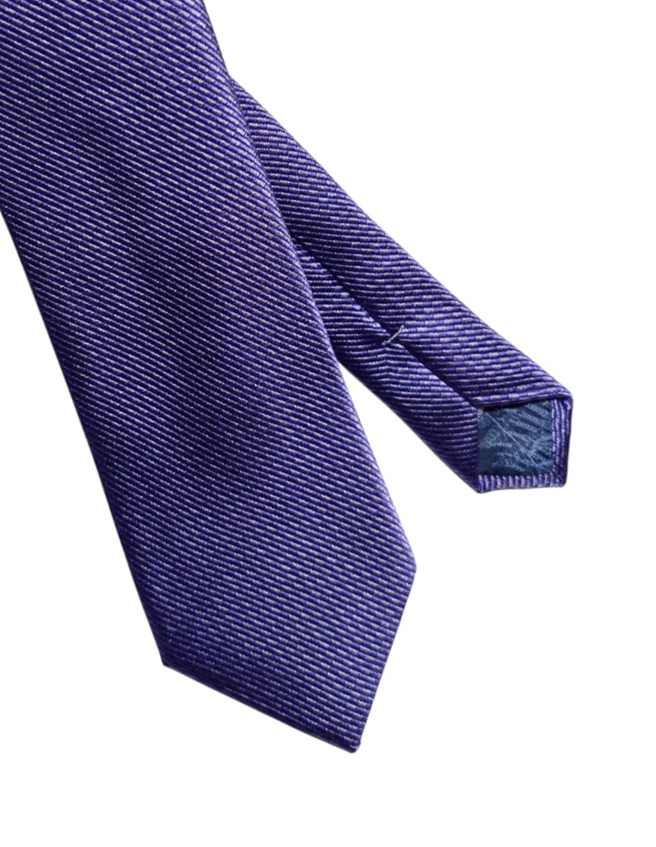 Corbata regular de seda estampado geométrico para hombre 2