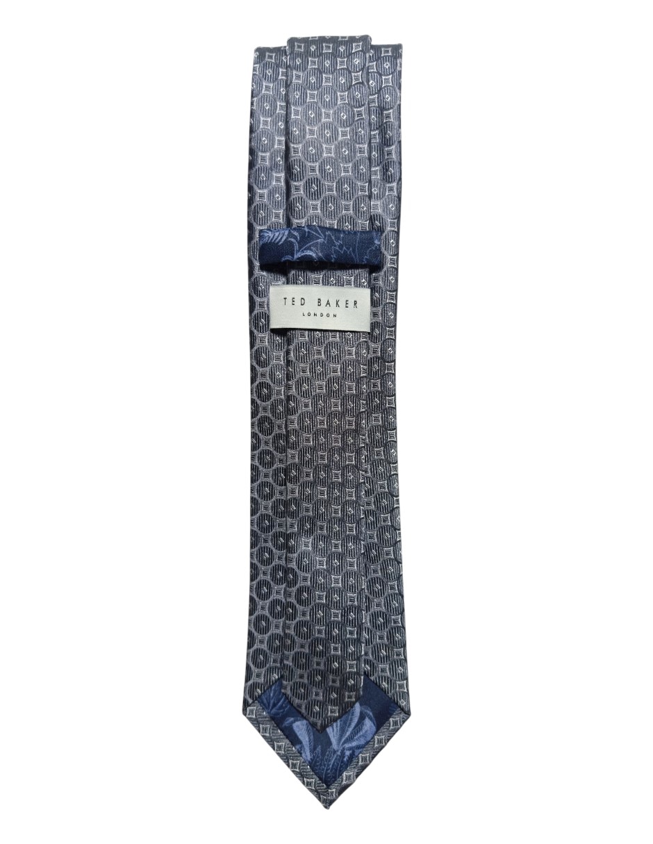 CORBATA TED BAKER GEOMÉTRICO REG, GRISE