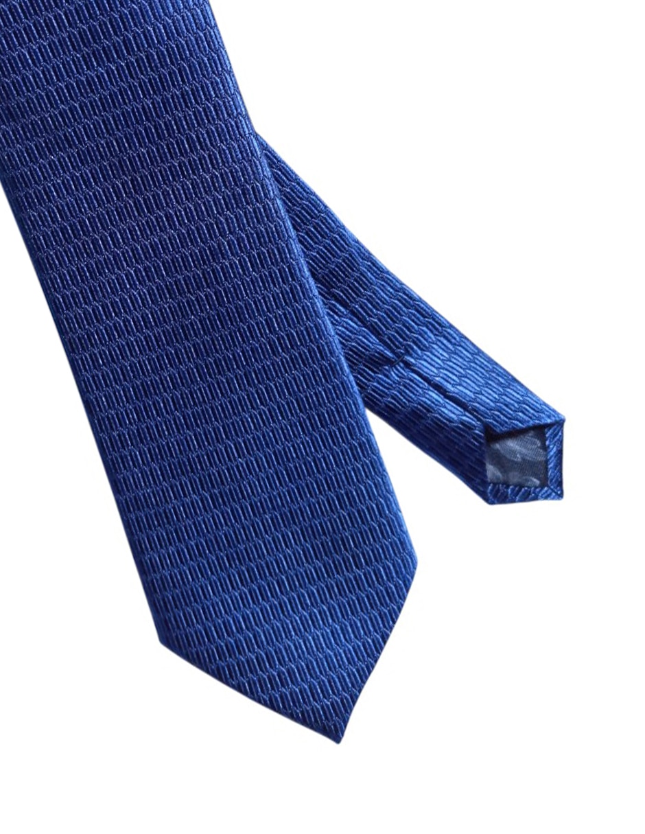 Corbata regular de seda estampado geométrico para hombre 2