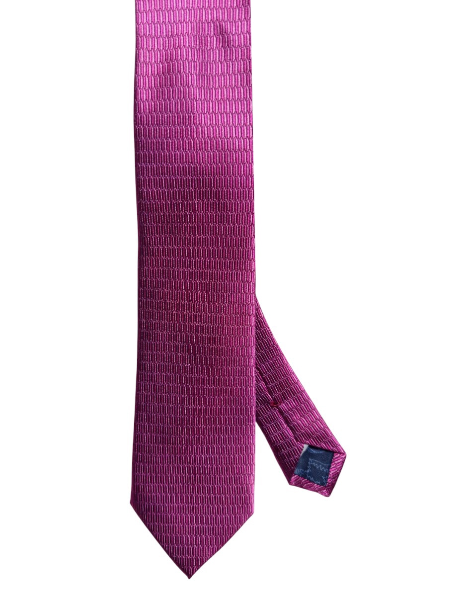 Corbata regular de seda estampado geométrico para hombre Corbata regular de seda estampado geométrico para hombre