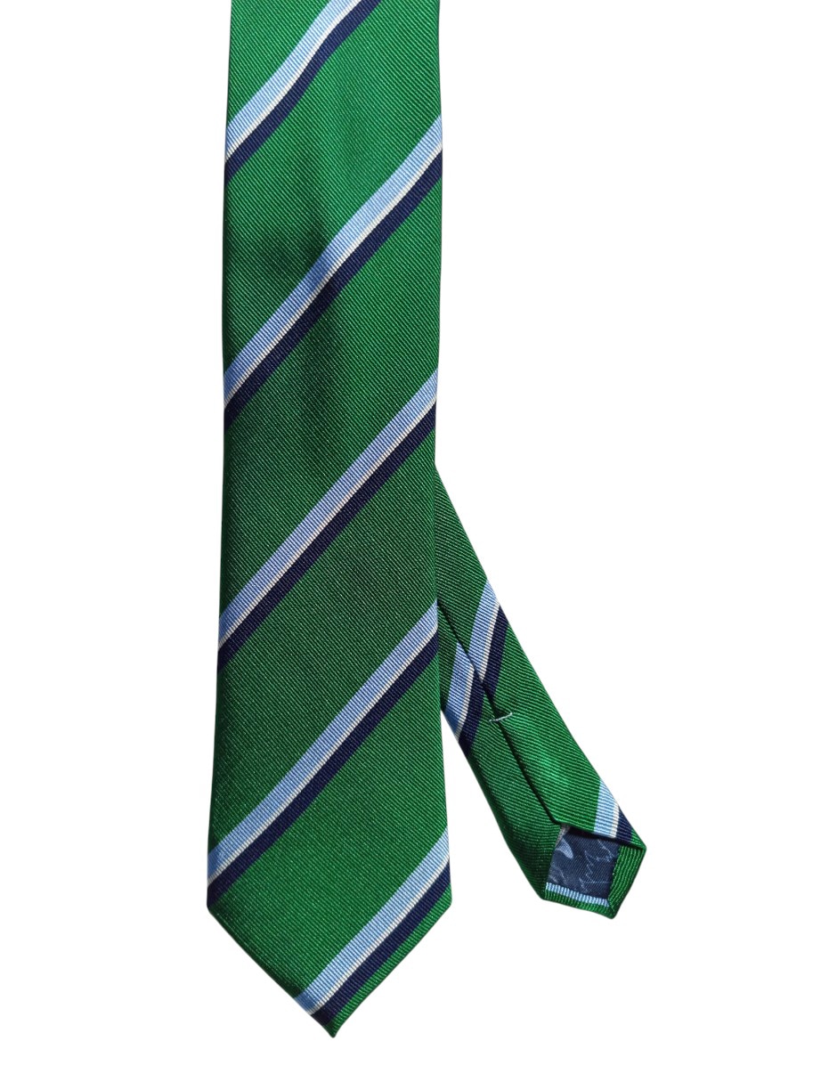 Corbata regular de seda estampado a rayas para hombre Corbata regular de seda estampado a rayas para hombre