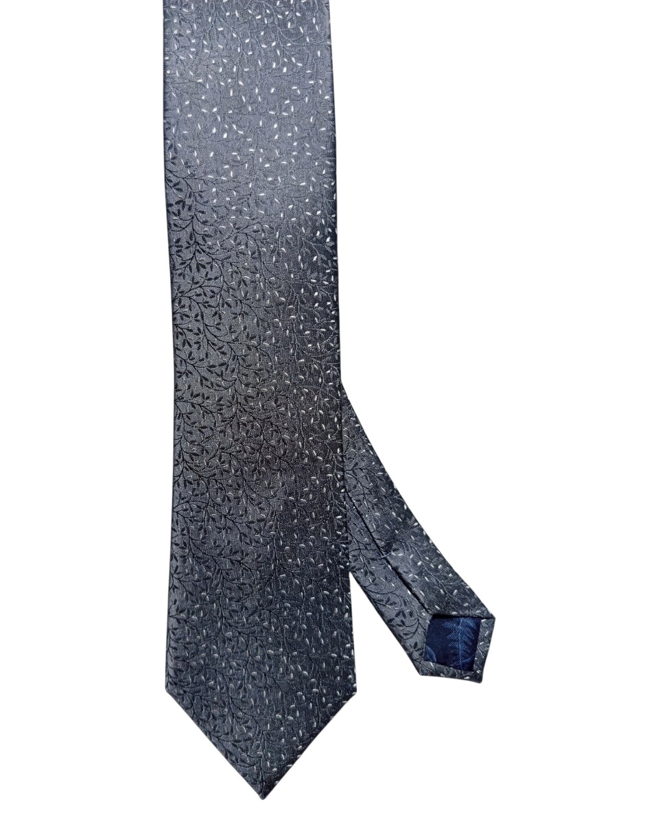 CORBATA TED BAKER FLORAL REGULAR, GRIS
