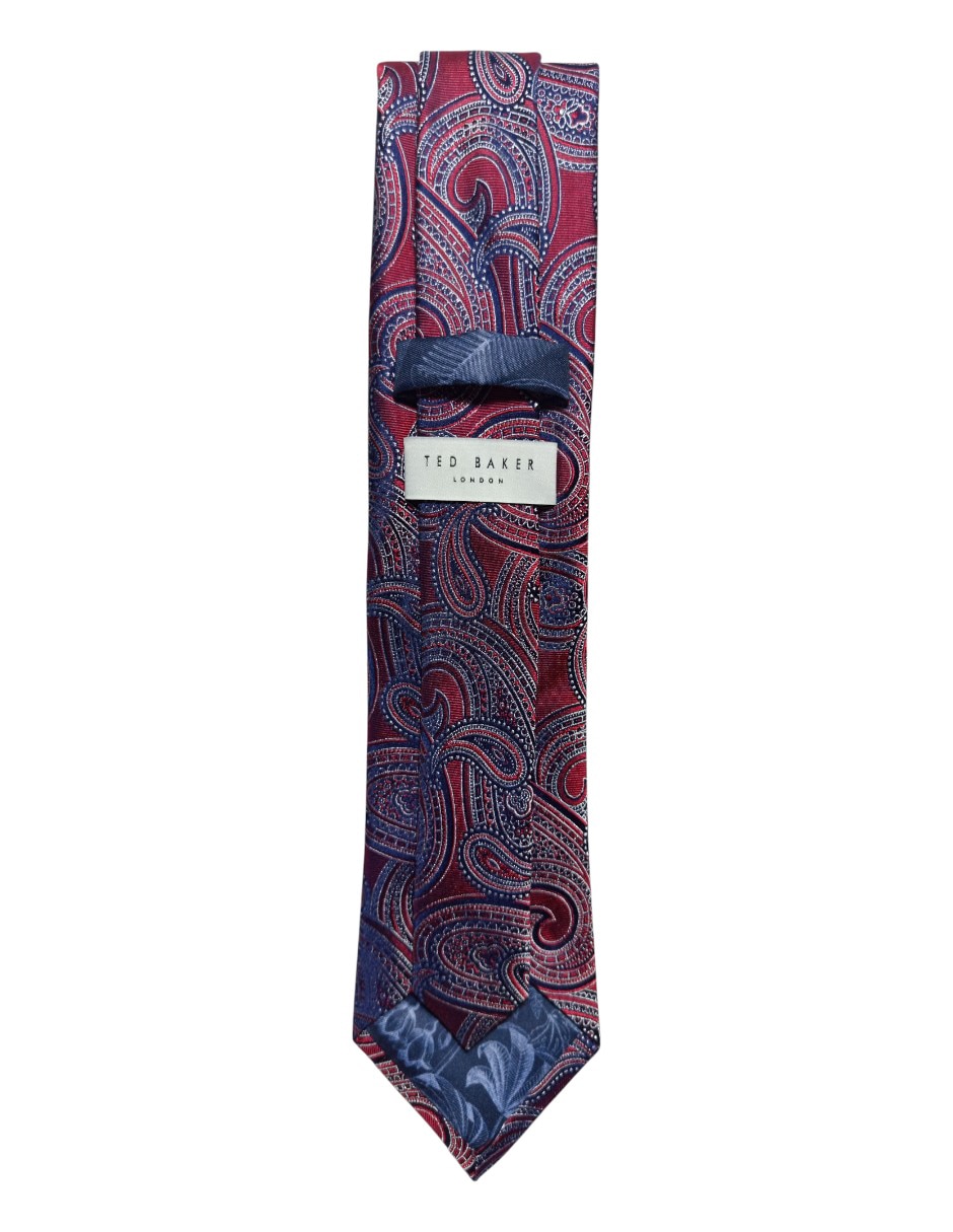 CORBATA TED BAKER PAISLEY REGULA, ROJO
