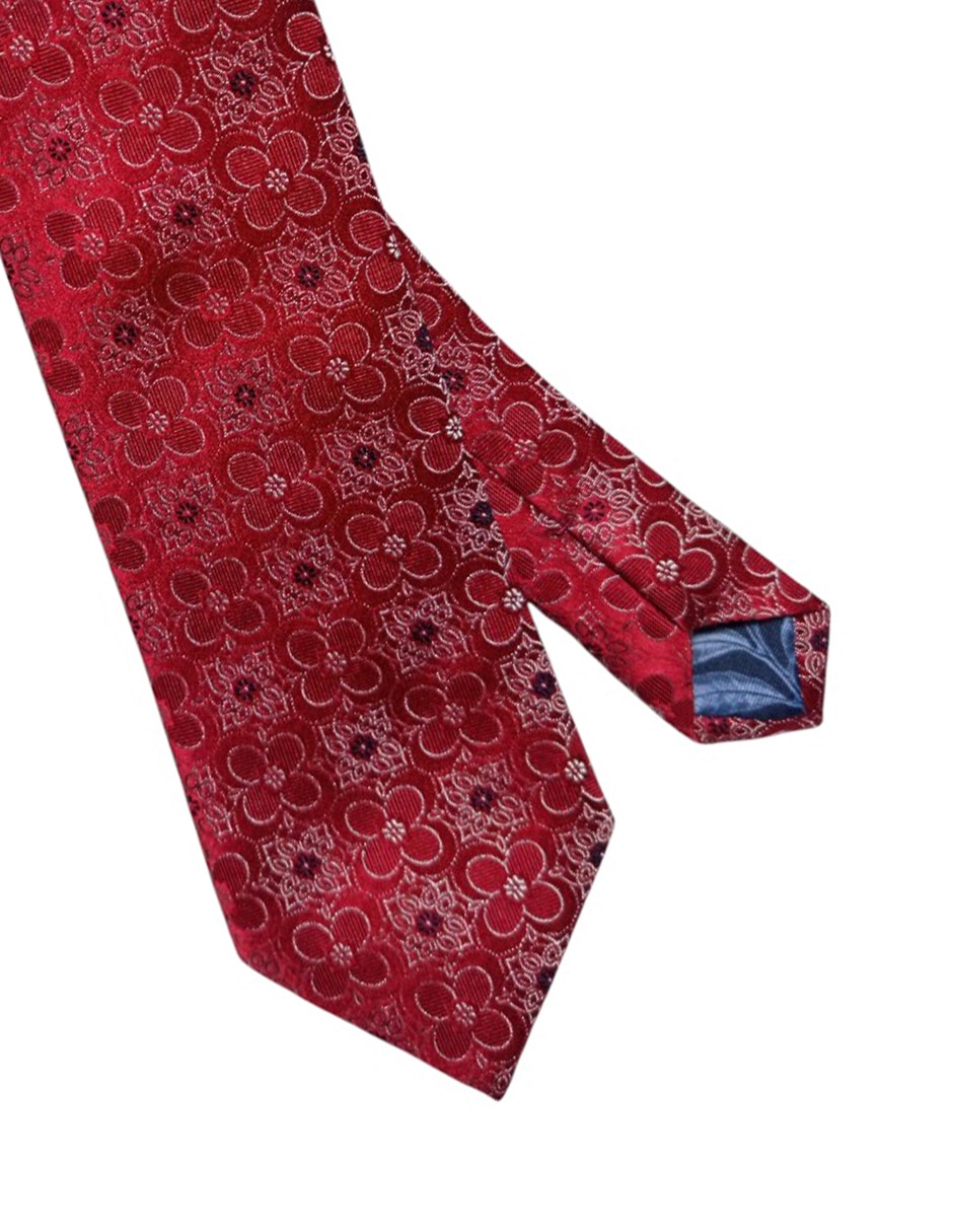 CORBATA TED BAKER FLORAL REGULAR, ROJO