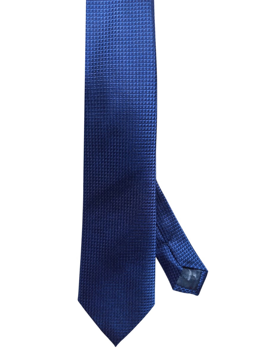 Corbata regular de seda estampado geométrico para hombre