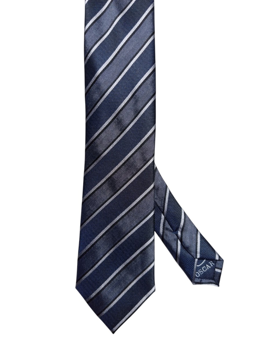 Corbata regular de seda estampado a rayas para hombre Corbata regular de seda estampado a rayas para hombre