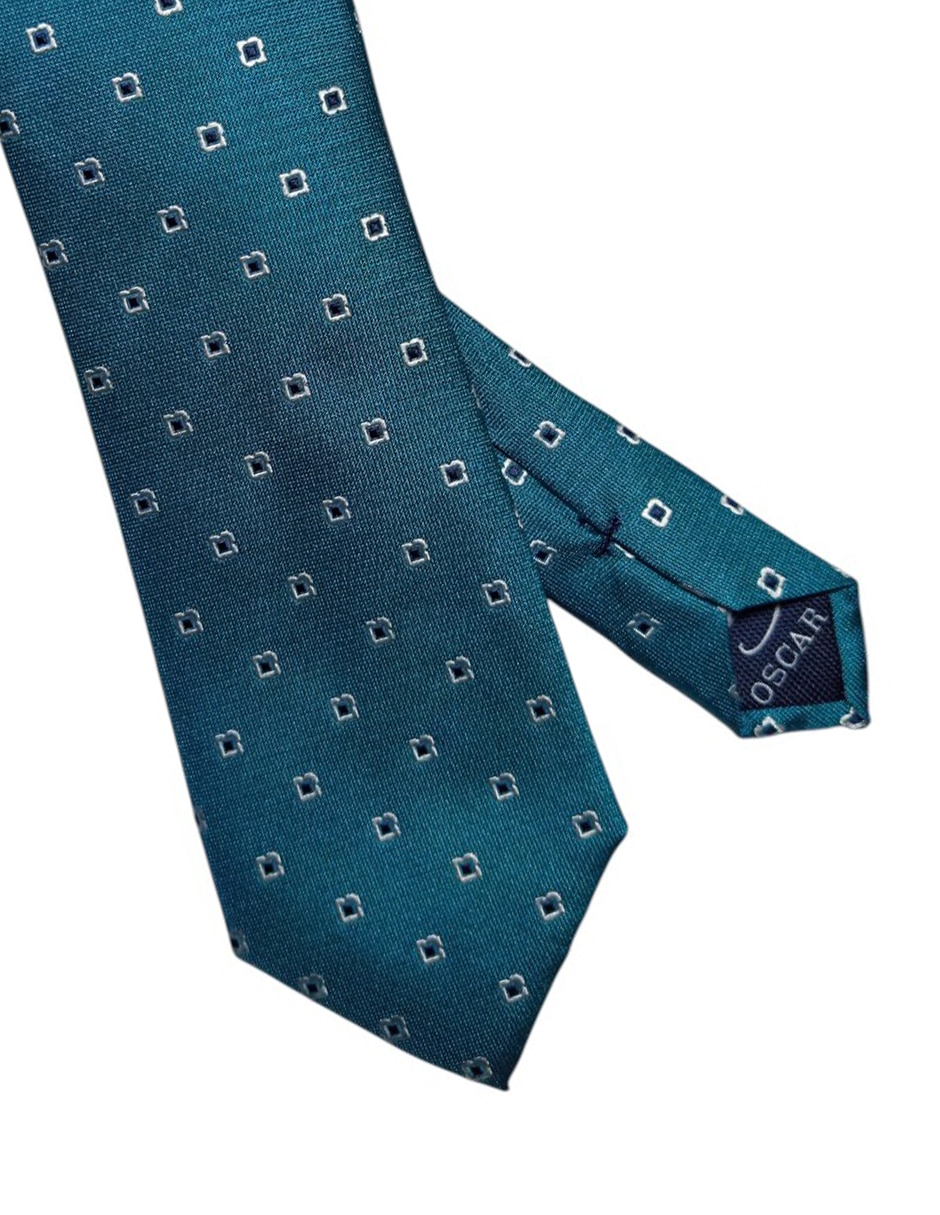 Corbata regular estampado microprint para hombre 4