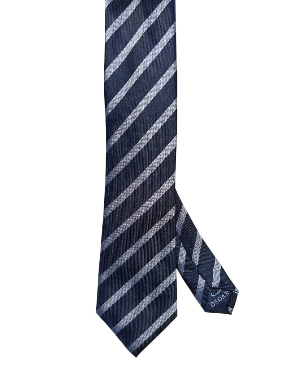 Corbata regular de seda estampada a rayas para hombre Corbata regular de seda estampada a rayas para hombre