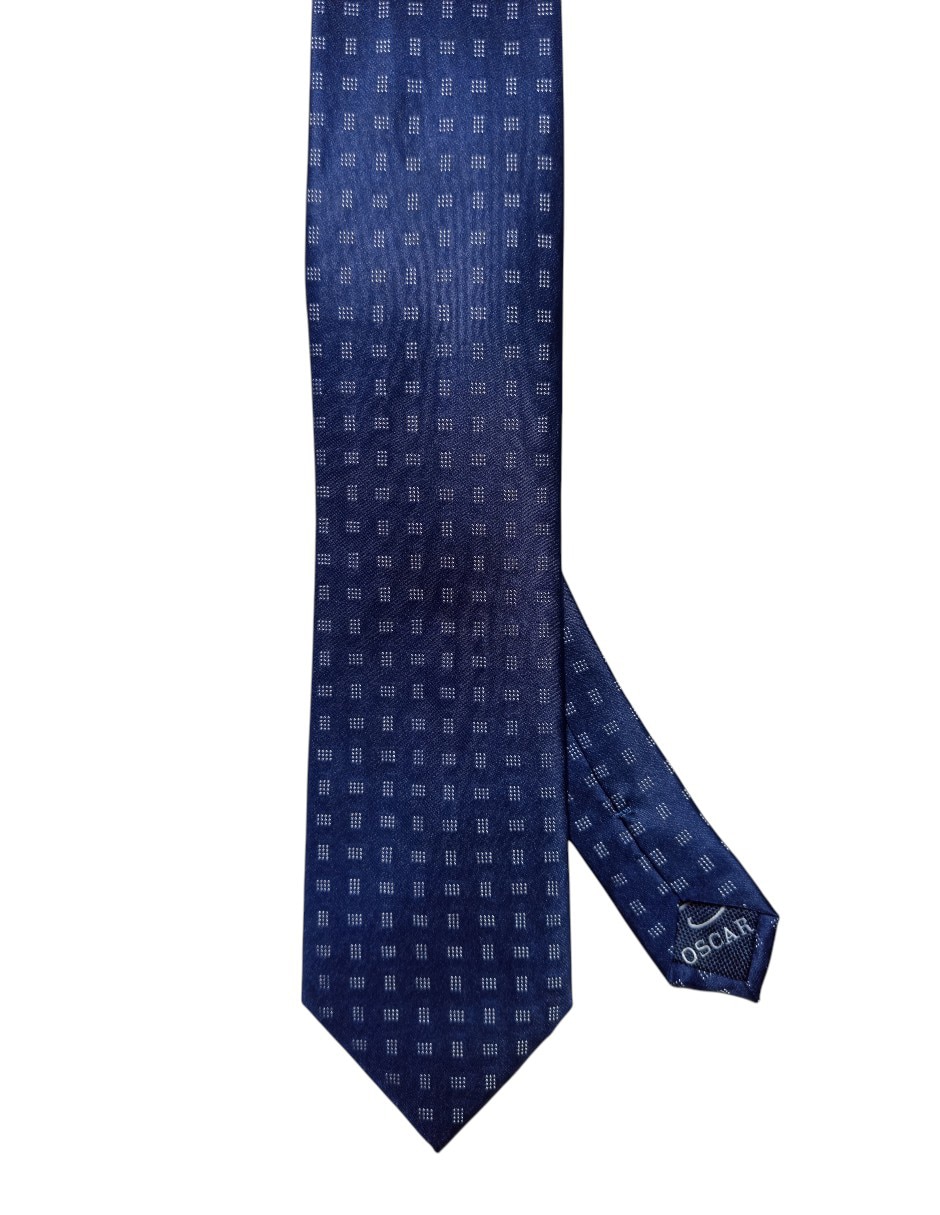 Corbata regular de seda estampada para hombre