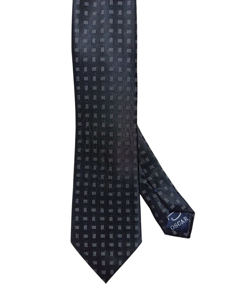 Corbata regular de seda estampada para hombre