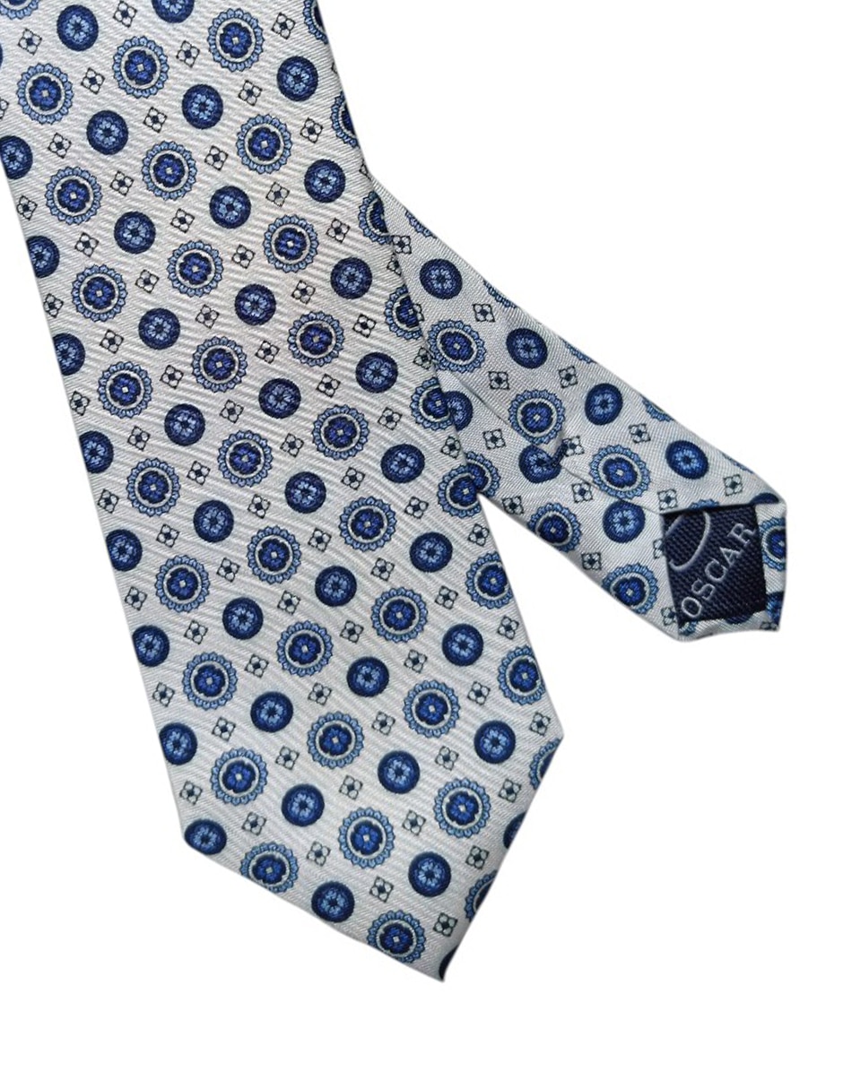 Corbata regular de seda Estampado Floral para hombre 2