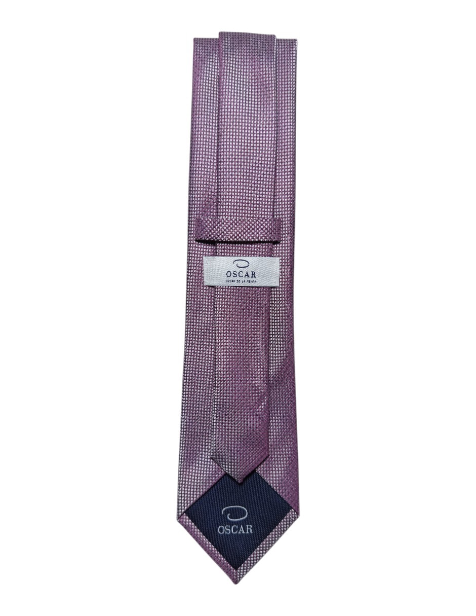 Corbata regular de seda estampado gráfico para hombre 3