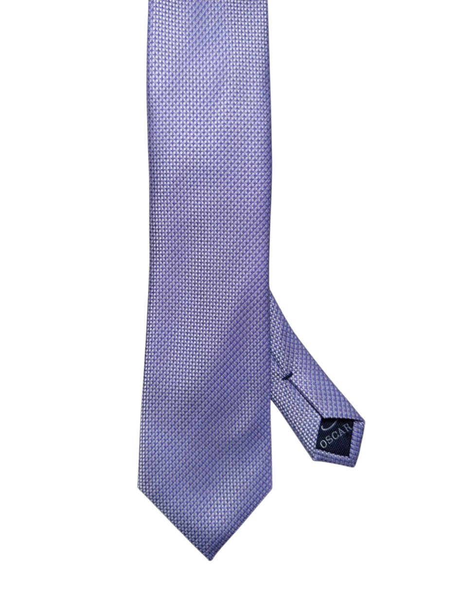 Corbata regular de seda estampado gráfico para hombre