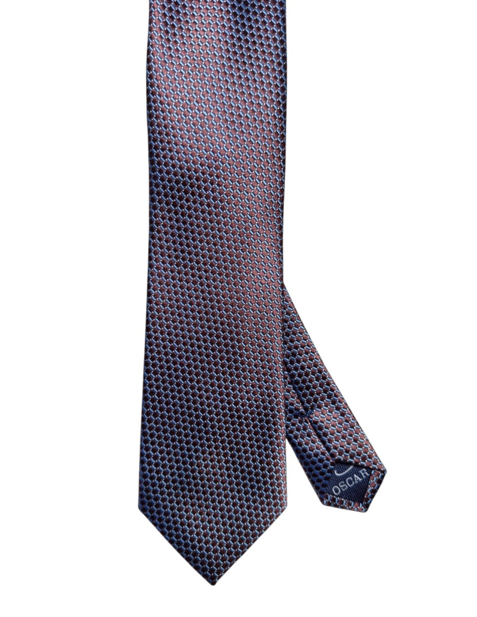 Corbata regular de seda estampada para hombre