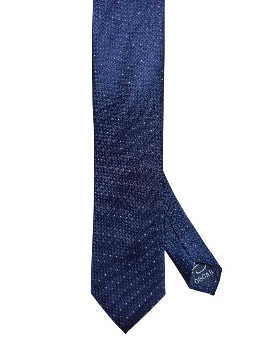 Corbata regular de seda estampado gráfico para hombre