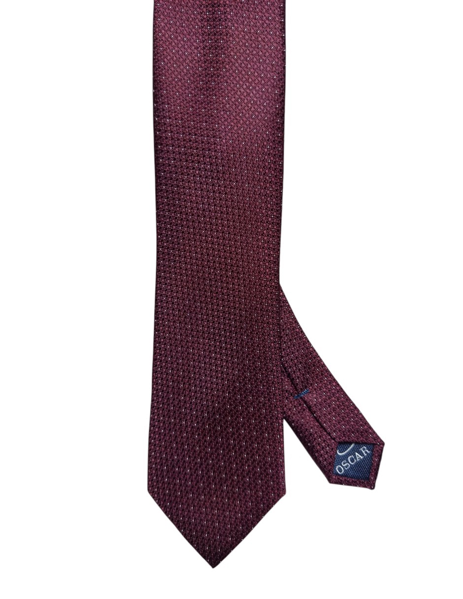 Corbata regular de seda estampado gráfico para hombre