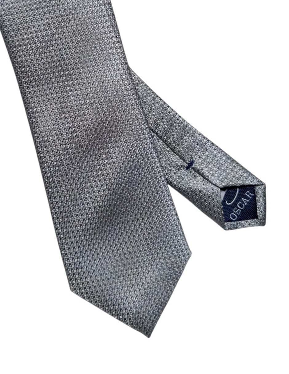 Corbata regular de seda estampado gráfico para hombre 2