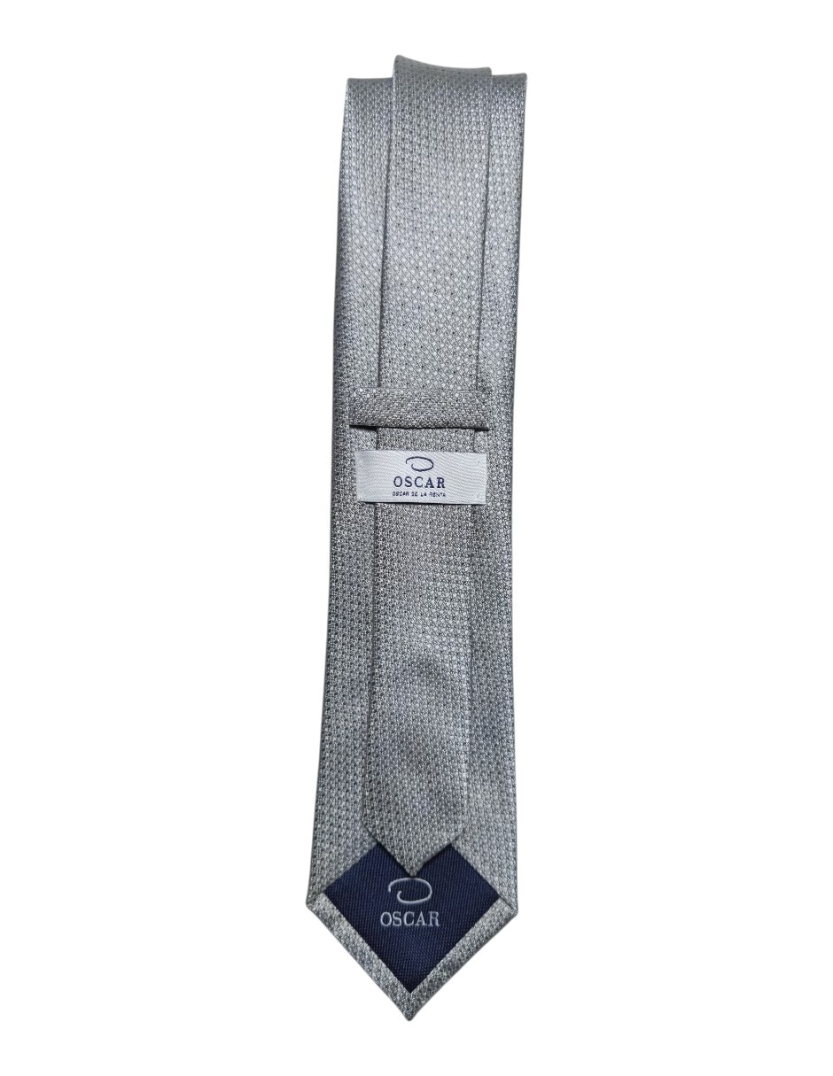 Corbata regular de seda estampado gráfico para hombre 3