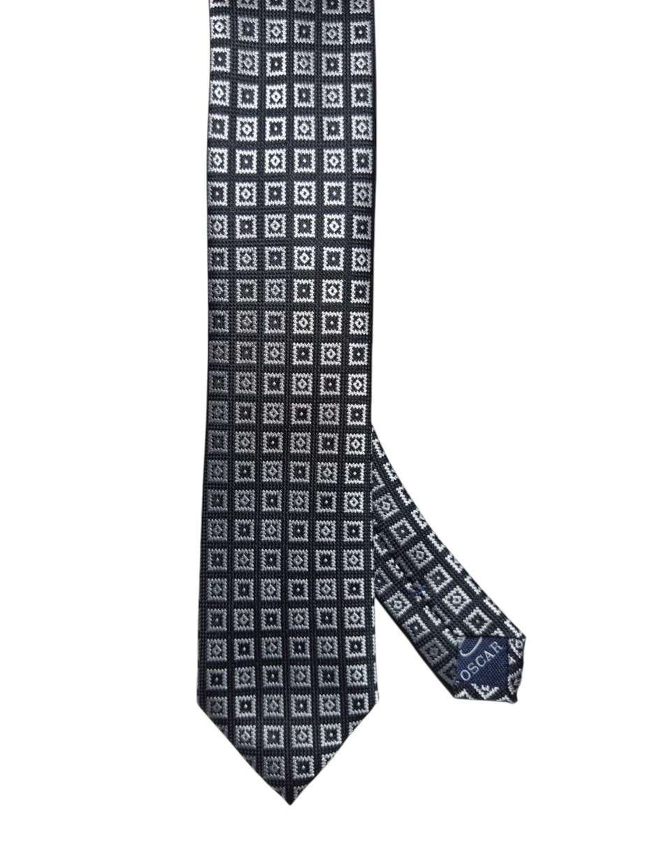 Corbata regular de seda estampada para hombre Corbata regular de seda estampada para hombre