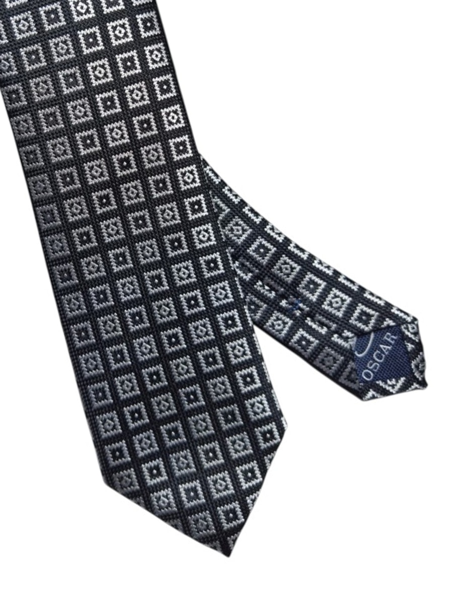 Corbata regular de seda estampada para hombre 2