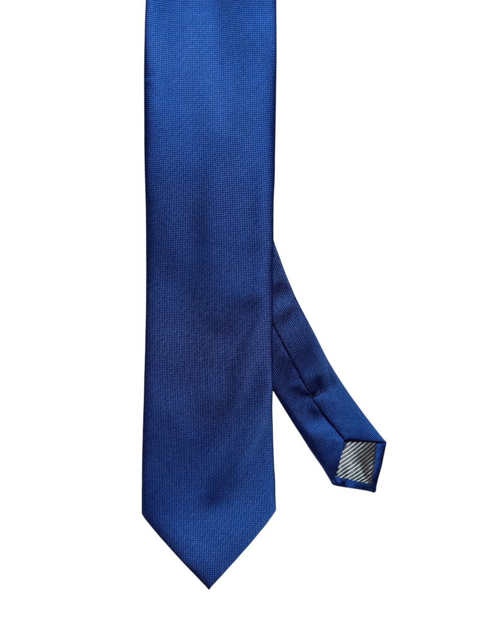 Corbata regular de seda estampado liso para hombre