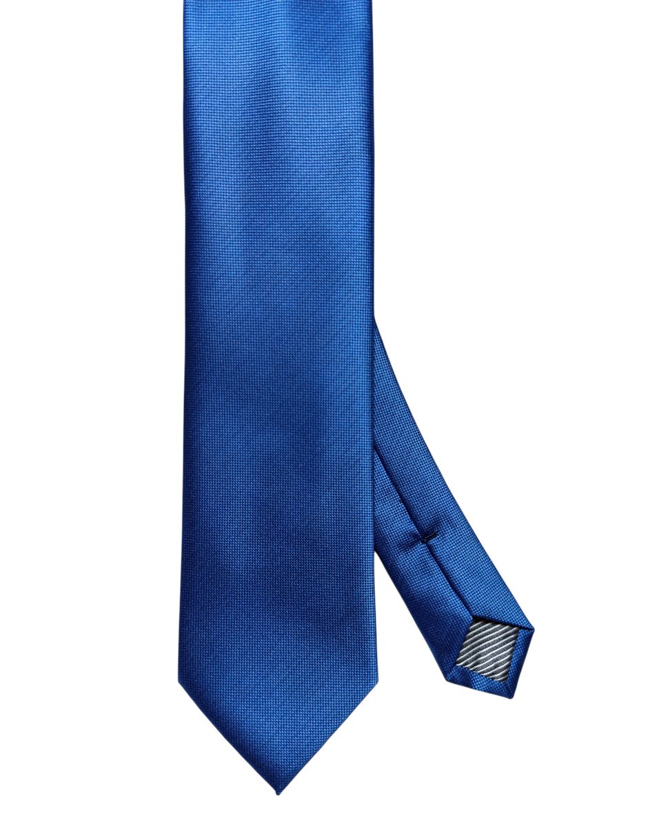 Corbata regular de seda estampado liso para hombre