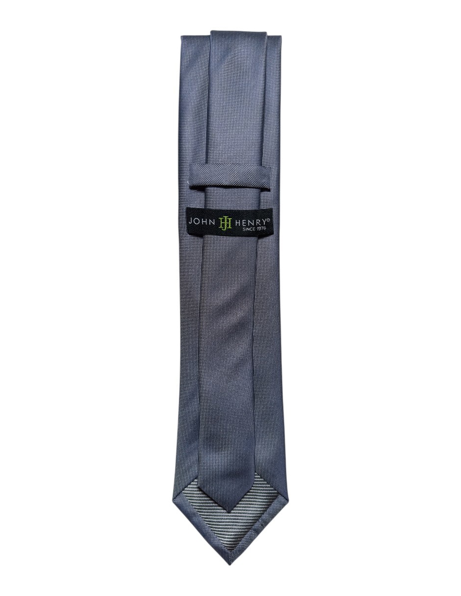CORBATA JOHN HENRY LISO REGU, PLATEADO