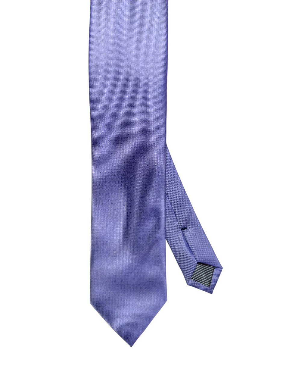 Corbata regular de seda estampado liso para hombre