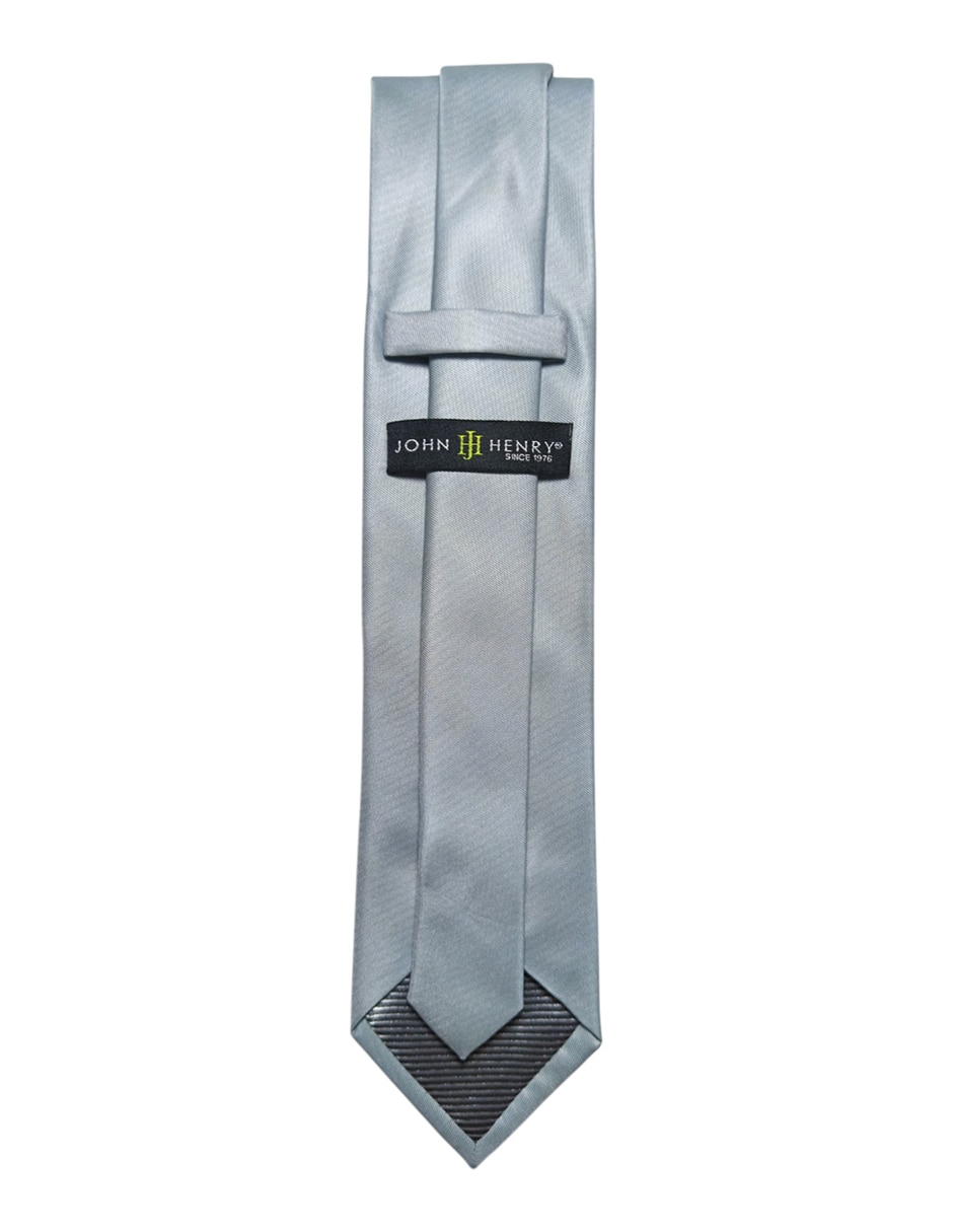 CORBATA JOHN HENRY LISO REGU, PLATEADO