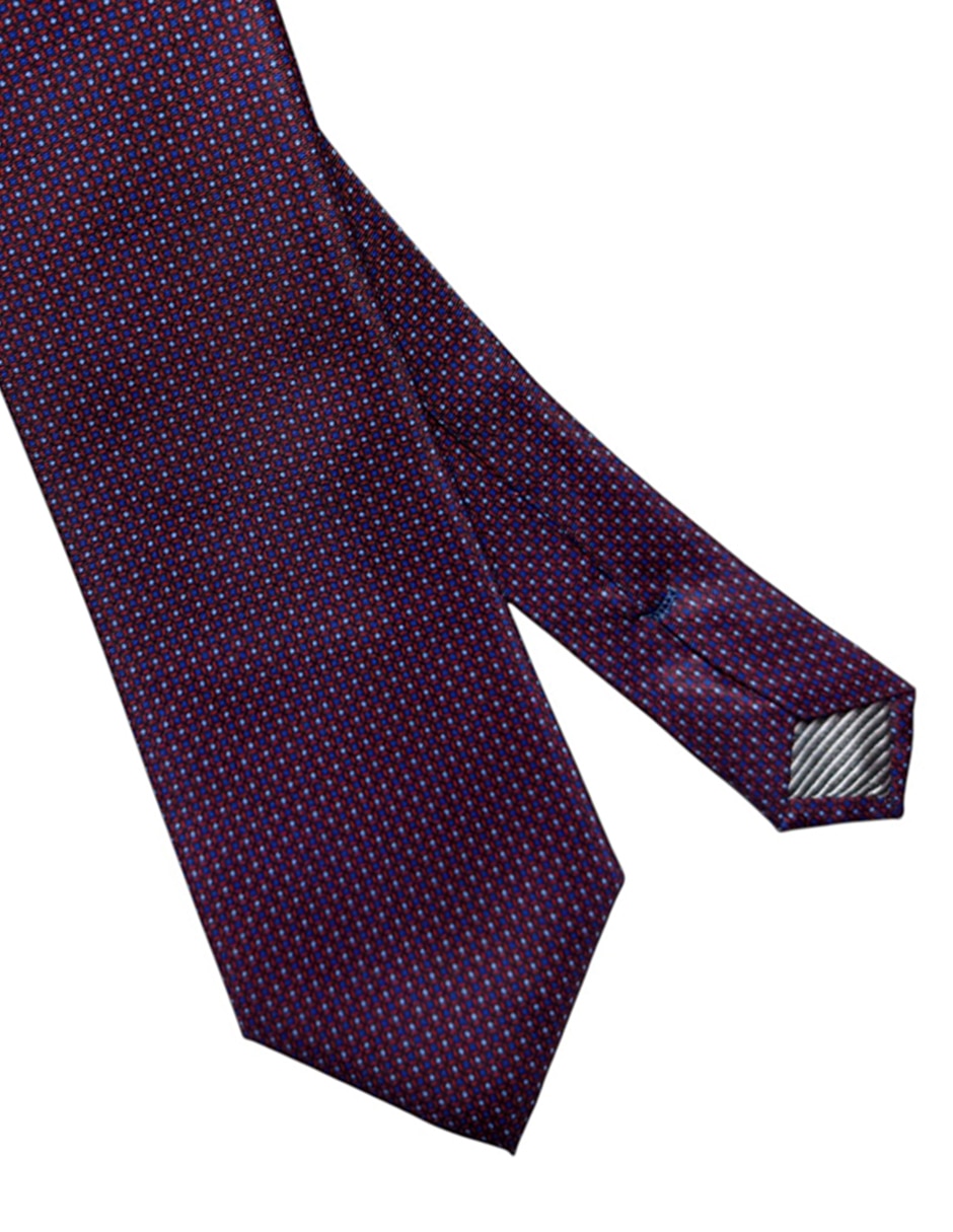 CORBATA JOHN HENRY FLORAL REGULA, ROJO