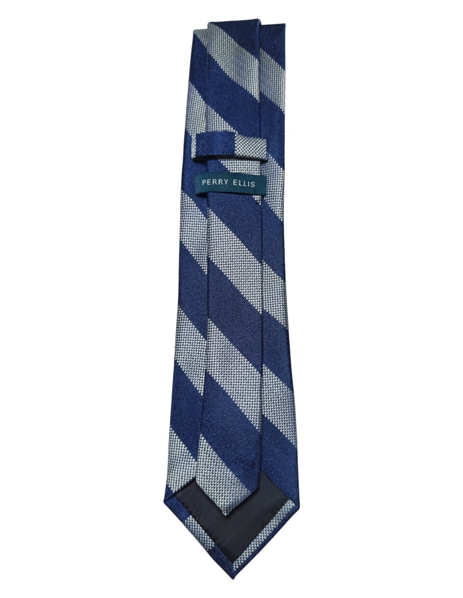 Corbata regular de seda estampado a rayas para hombre 5