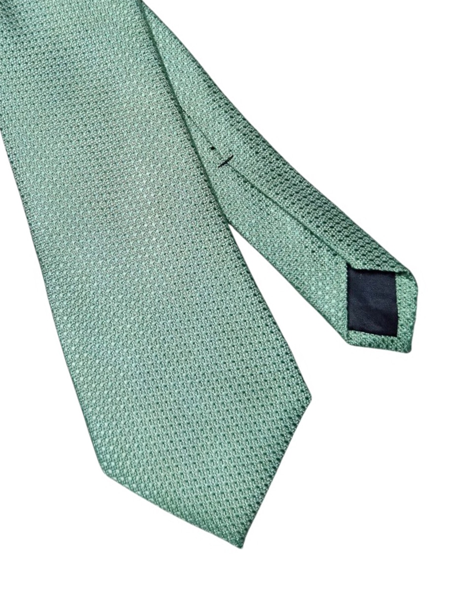 Corbata regular de seda estampado gráfico para hombre 2