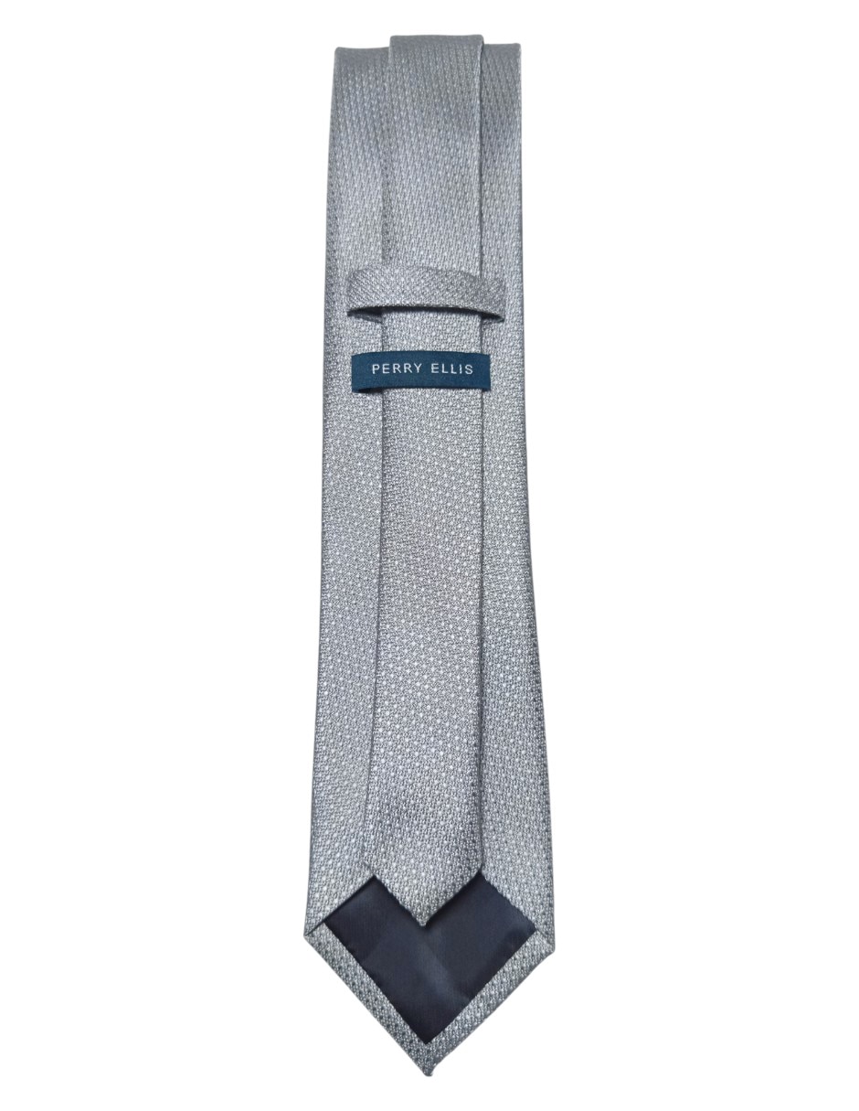 CORBATA PERRY ELLIS GRÁFICO , PLATEADOD