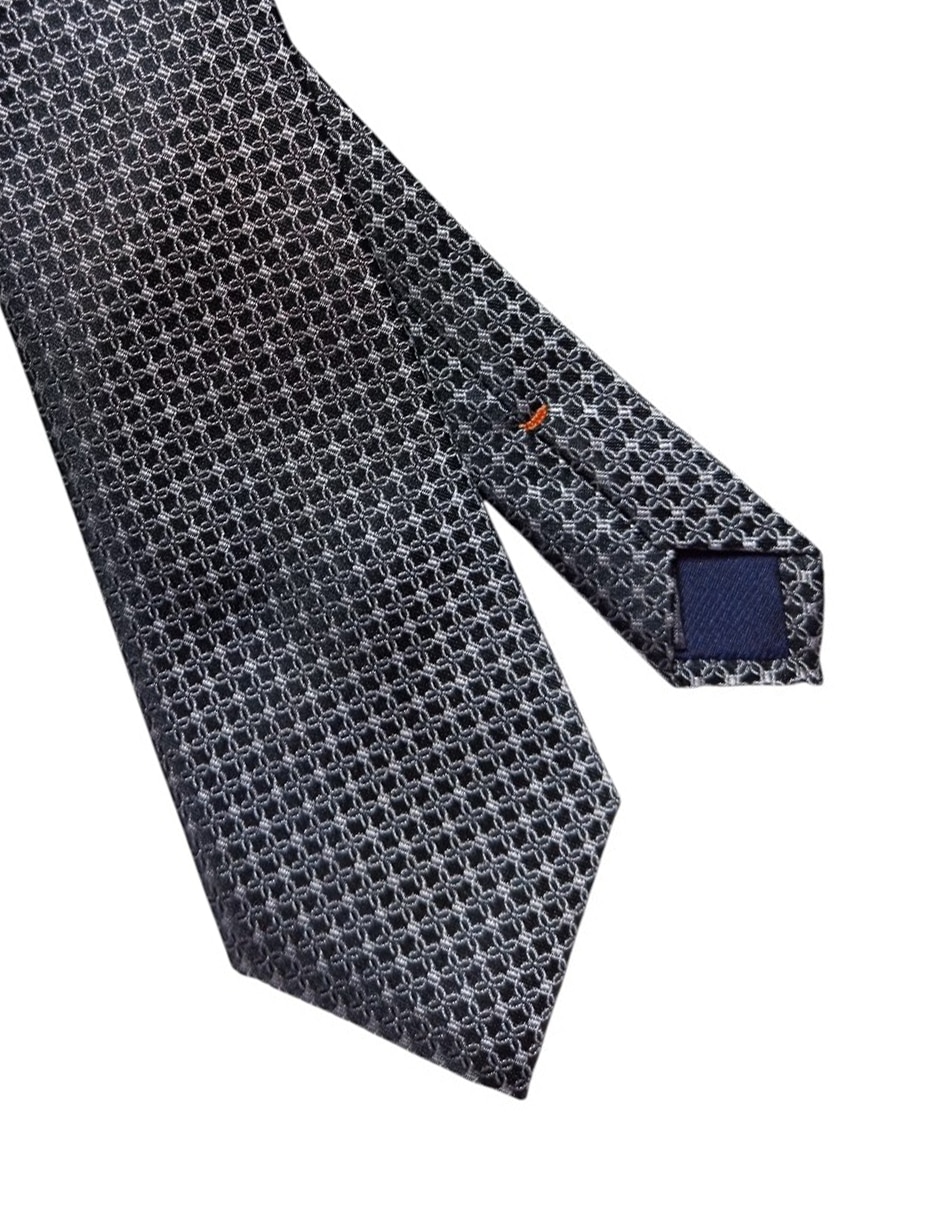 Corbata regular de seda estampada para hombre 2