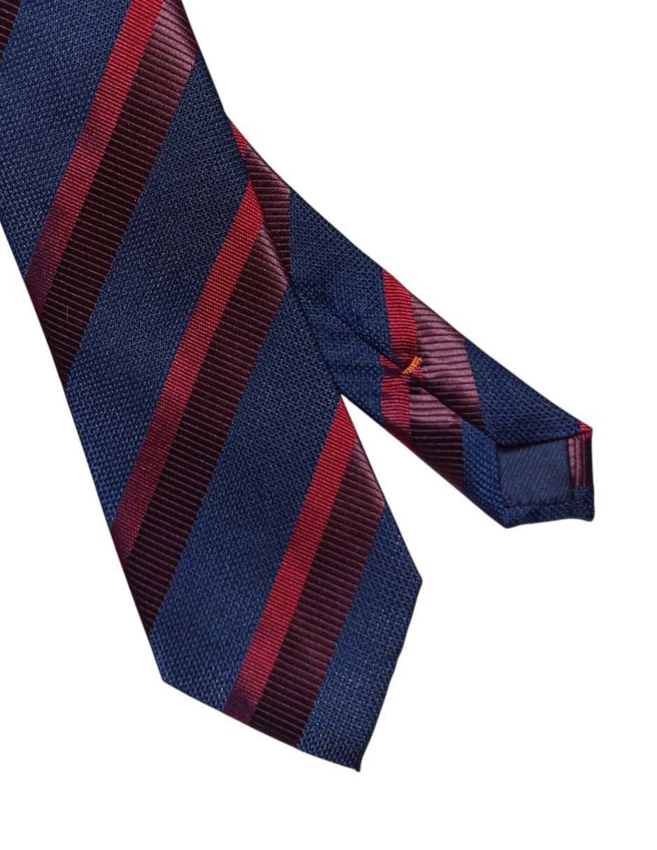 CORBATA JBE A RAYAS REGULAR SEDA, ROJO