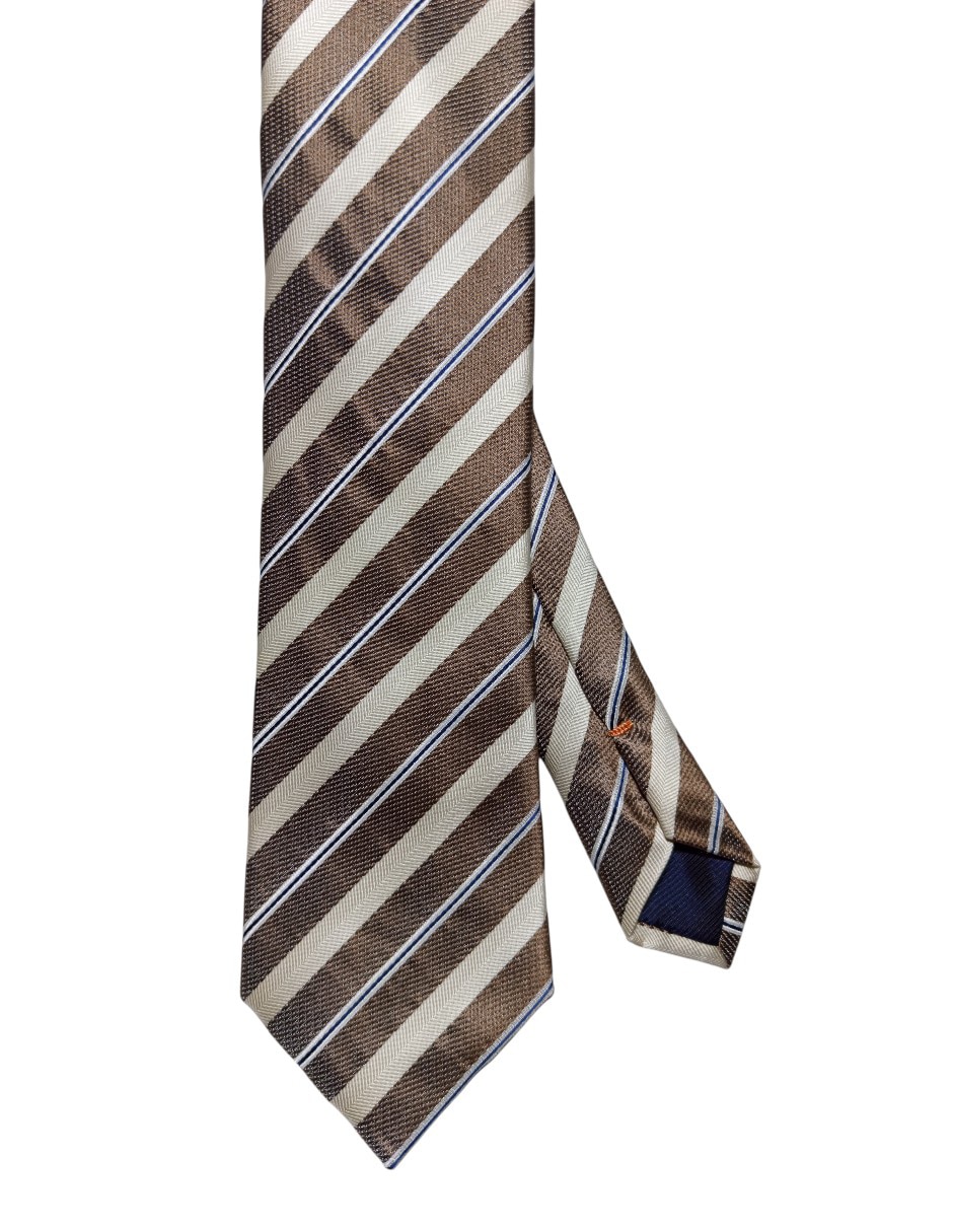 Corbata regular de seda estampado a rayas para hombre Corbata regular de seda estampado a rayas para hombre