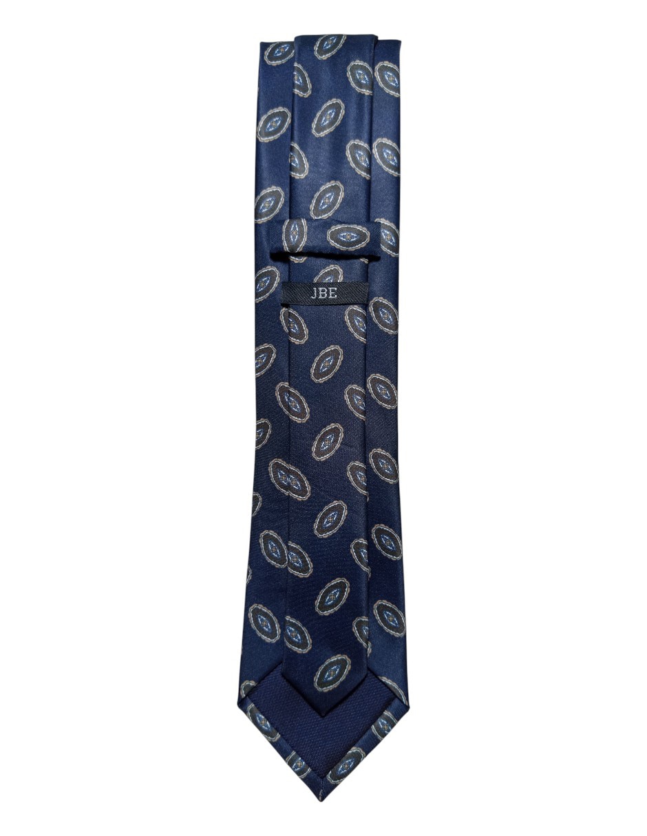 CORBATA JBE FLORAL REGULA, AZUL MARINO