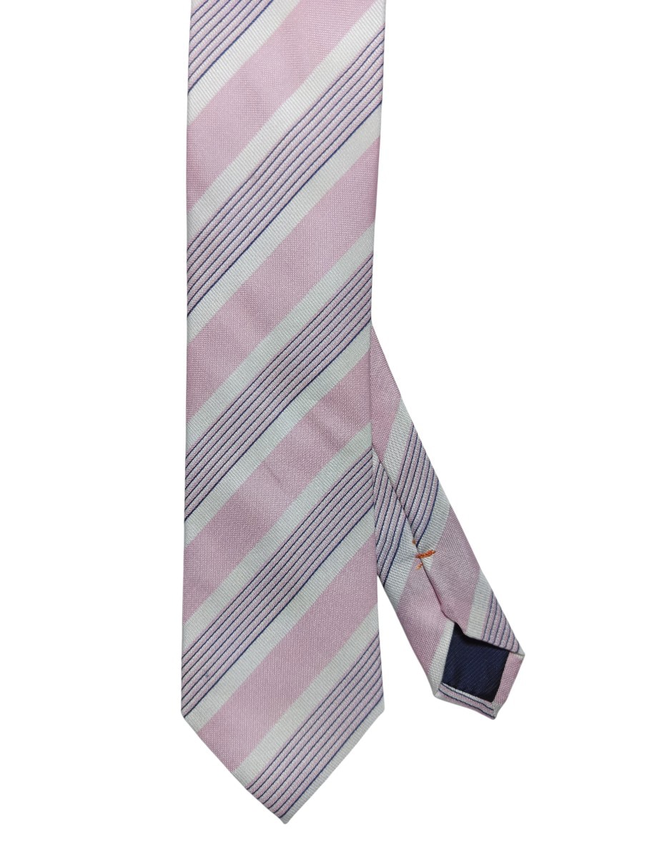 CORBATA JBE A RAYAS REGULA, ROSA CLARO