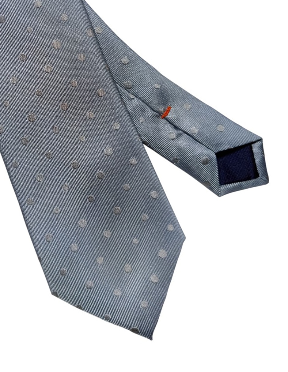 CORBATA JBE LUNARES REGULAR , PLATEADO