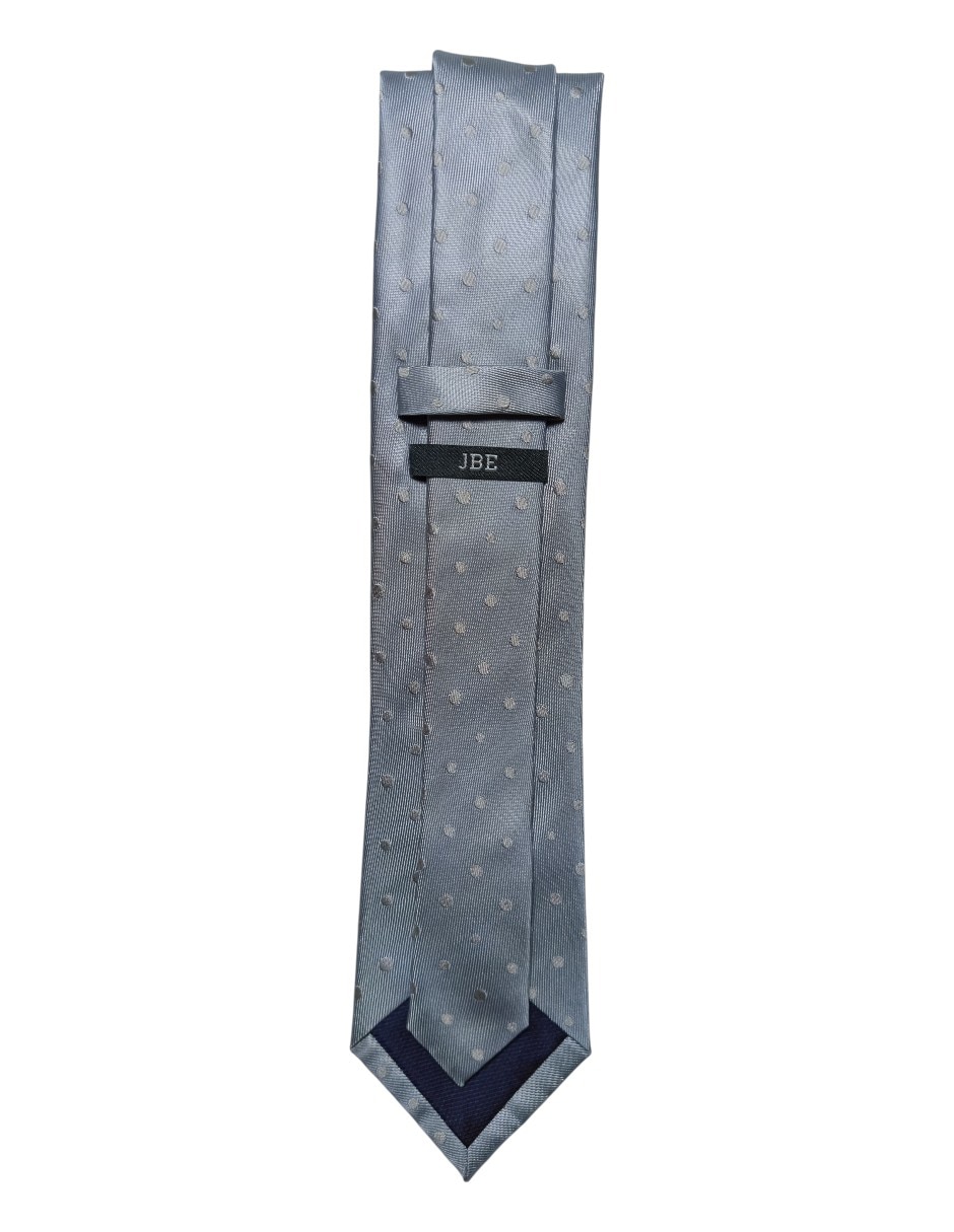 CORBATA JBE LUNARES REGULAR , PLATEADO