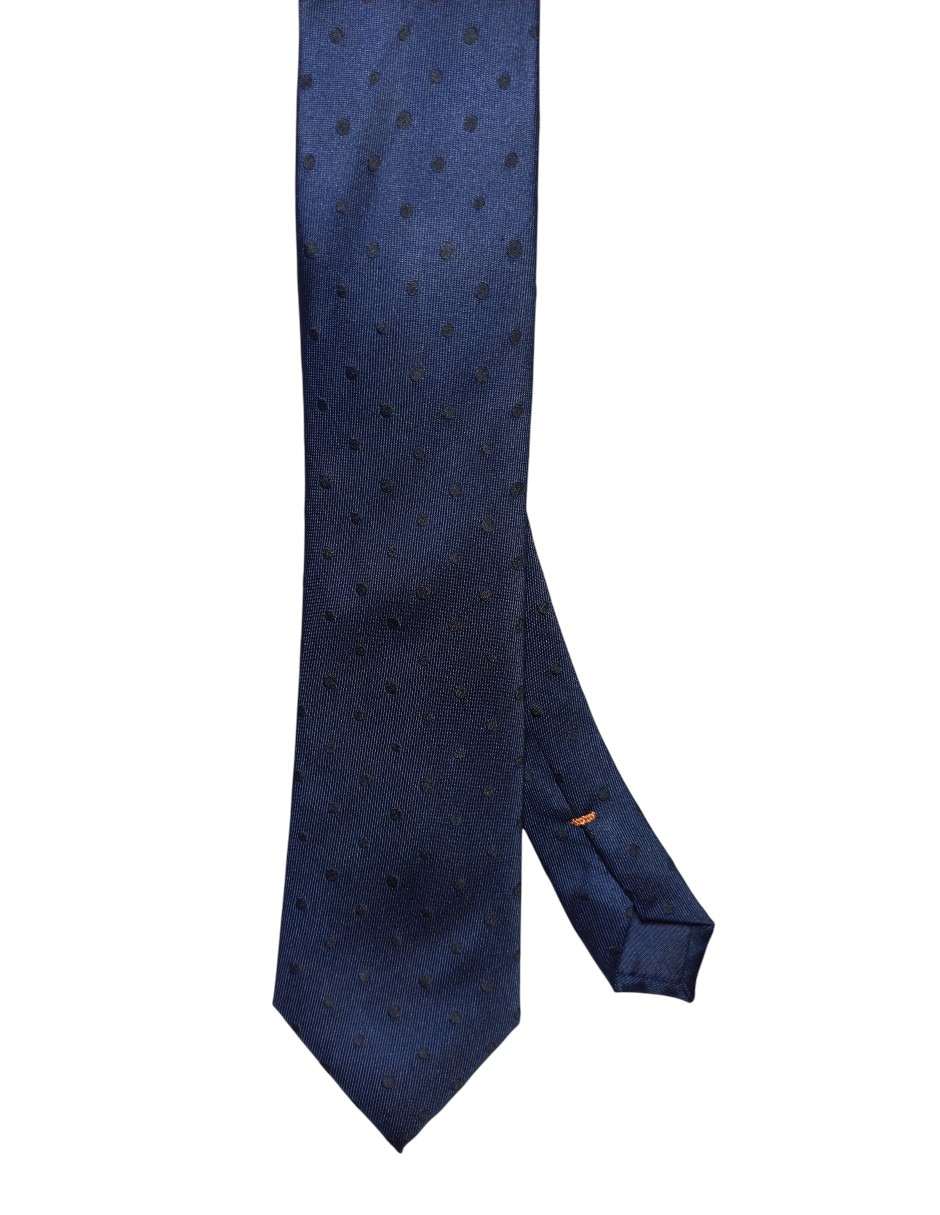 Corbata regular de seda estampado lunares para hombre Corbata regular de seda estampado lunares para hombre