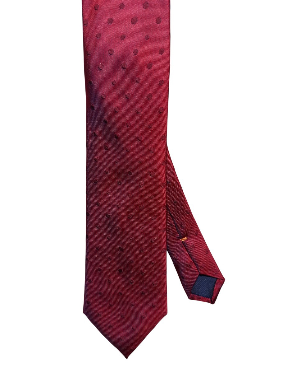 Corbata regular de seda estampado lunares para hombre Corbata regular de seda estampado lunares para hombre