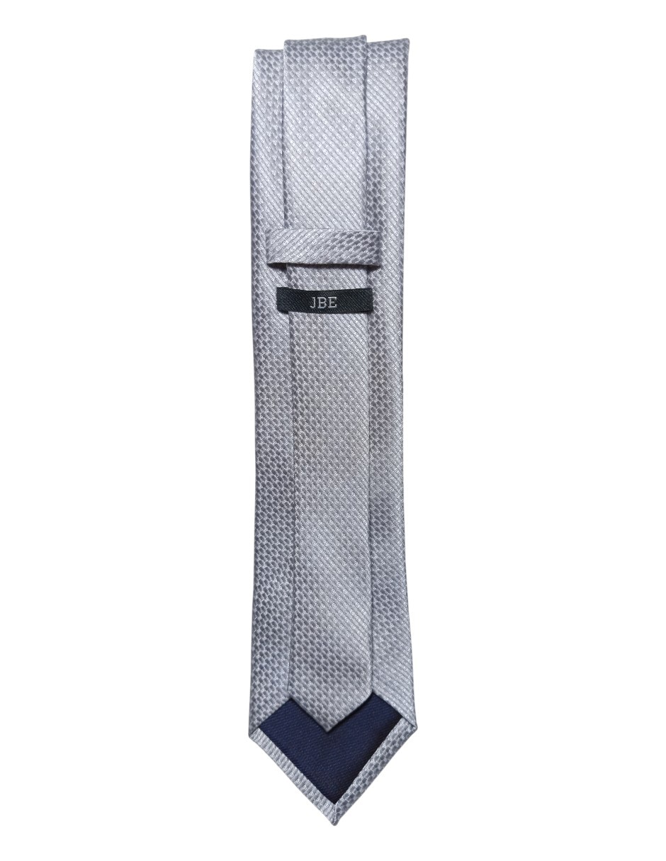 Corbata regular de seda estampado geométrico para hombre 3