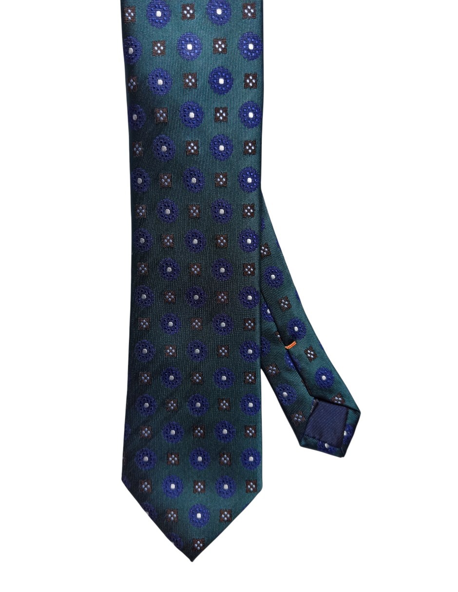 CORBATA JBE FLORAL REGU, VERDE OBSCURO