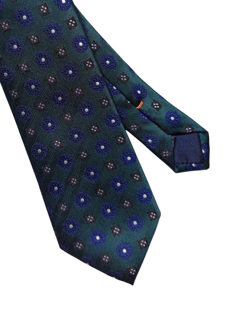 CORBATA JBE FLORAL REGU, VERDE OBSCURO