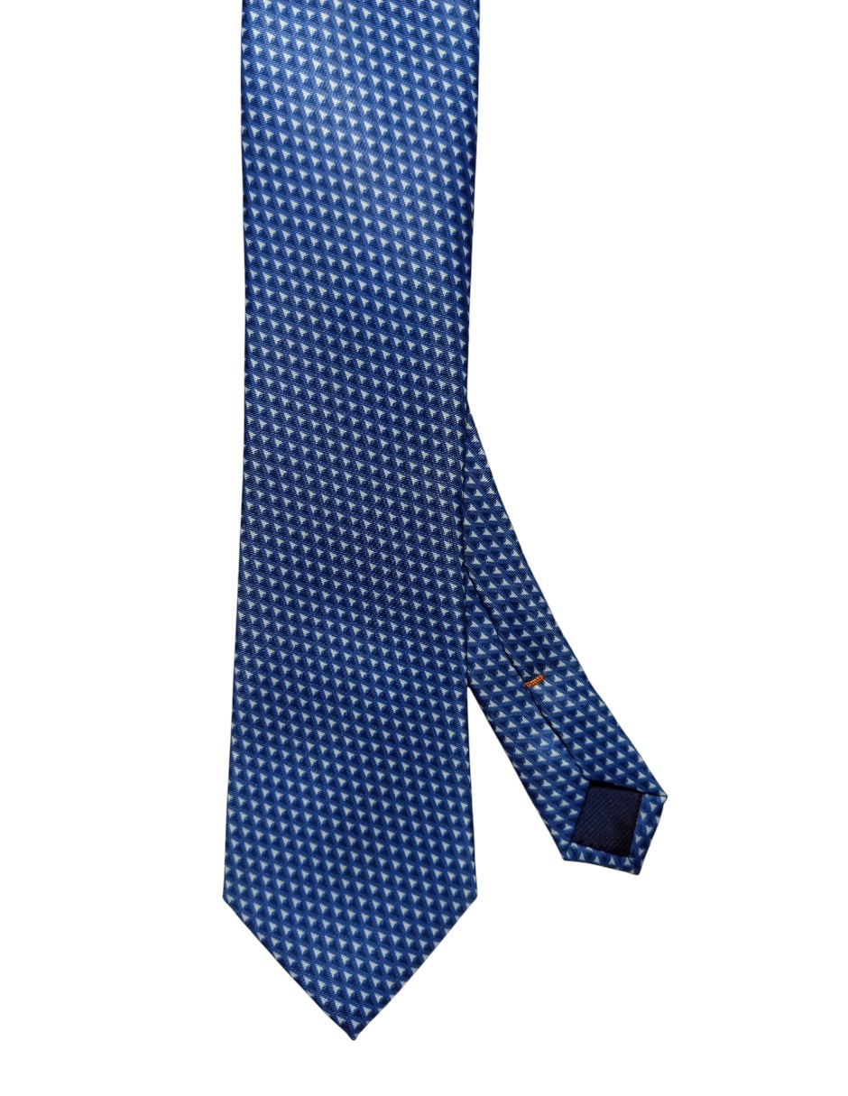 Corbata regular de seda estampada para hombre