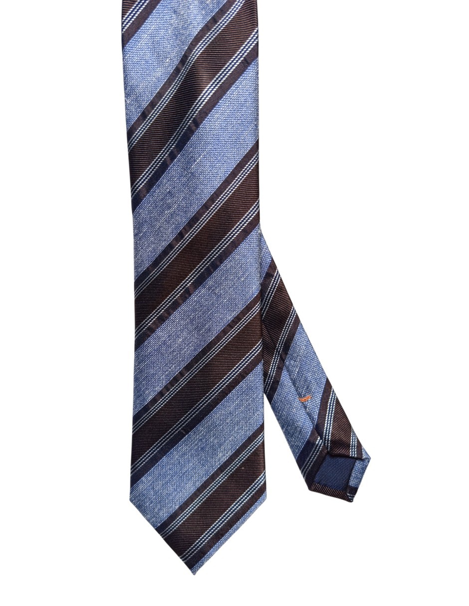 Corbata regular de seda estampado a rayas para hombre Corbata regular de seda estampado a rayas para hombre