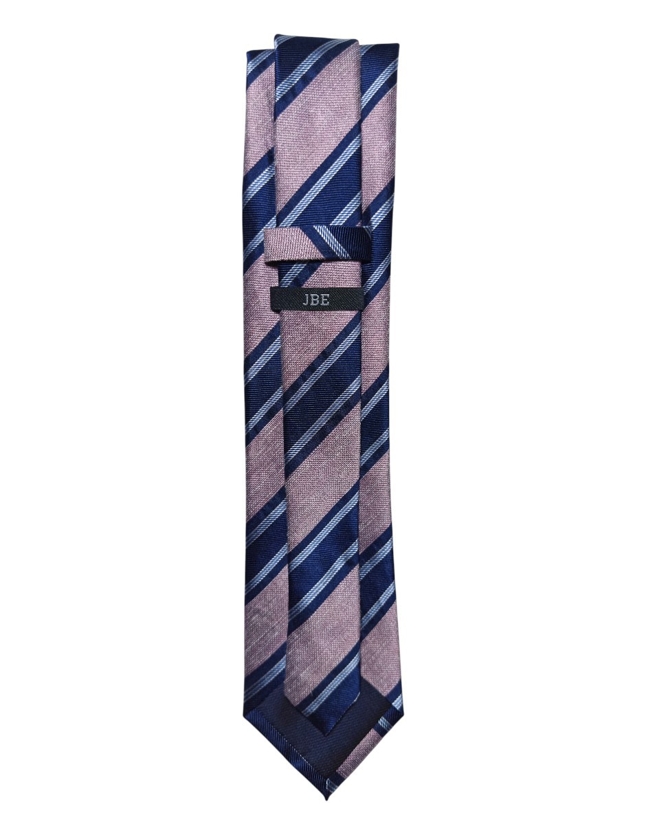 CORBATA JBE A RAYAS REGU, ROSA OBSCURO