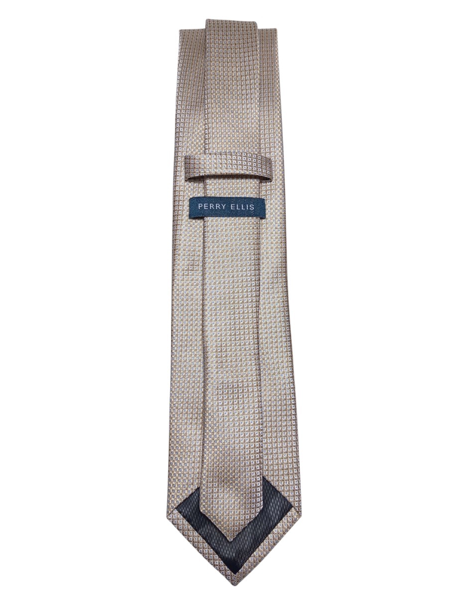 CORBATA PERRY ELLIS GRÁFICO REG, TAUPED