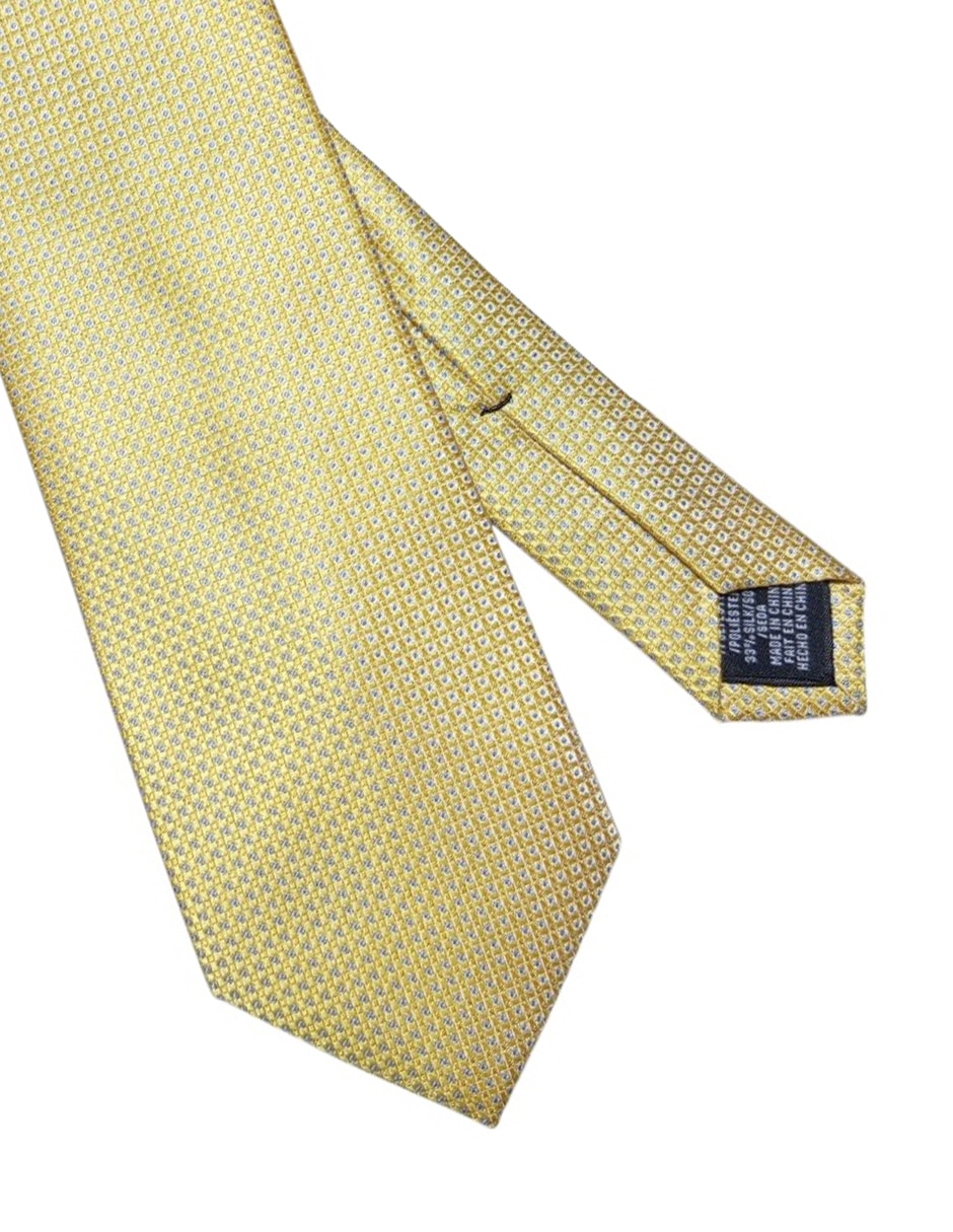 Corbata regular de seda estampado gráfico para hombre 2